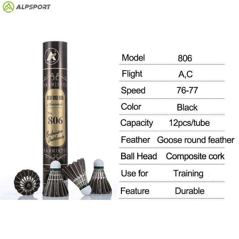 ALP 806 Badminton Shuttlecocks - Feather Shuttlecock ulasan dan harga