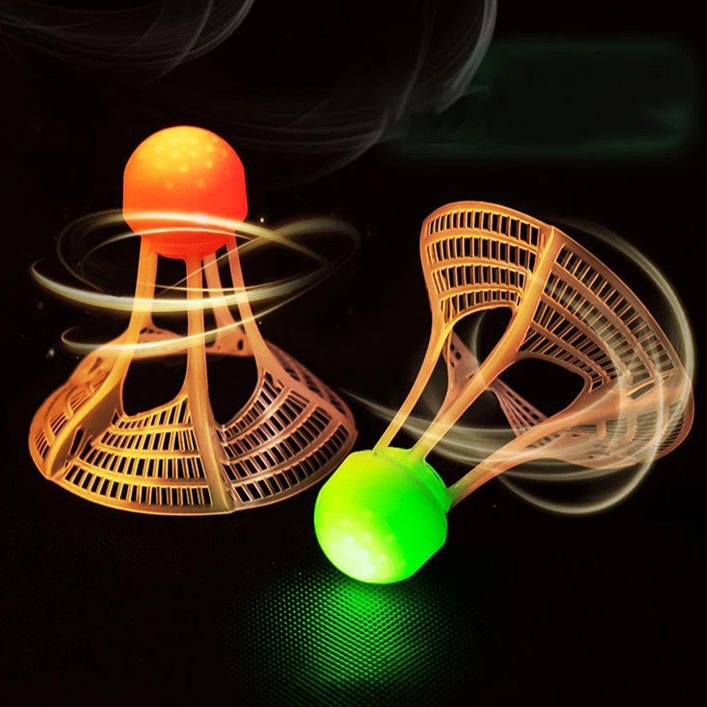 Glow-In-The-Dark Windproof Bad - Feather Shuttlecock ulasan dan harga