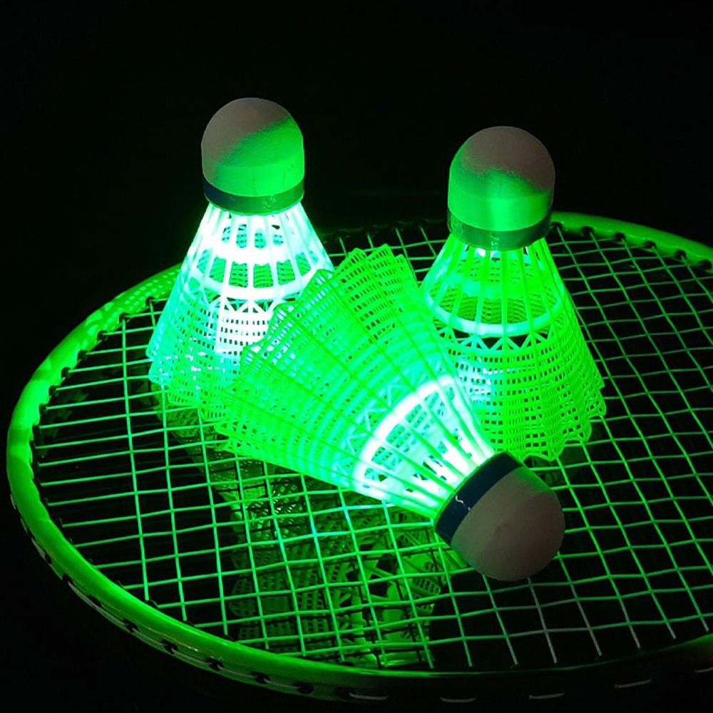 Light-up LED Badminton Glowing - Feather Shuttlecock ulasan dan harga