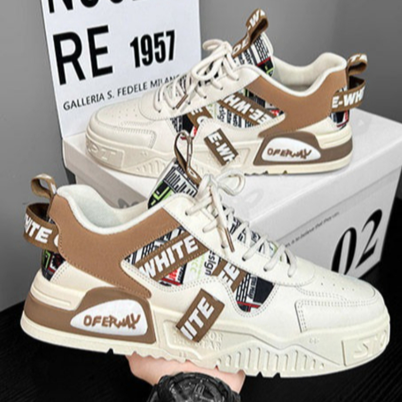 Casual Fashion Leather Sneaker - Badminton Shoes Men ulasan dan harga