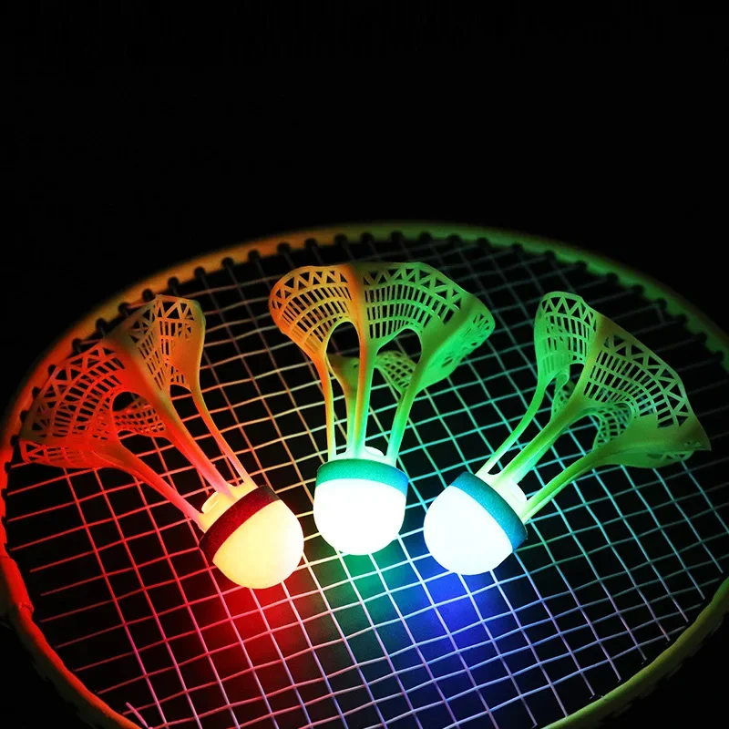 1/5pcs Glow Badminton Shuttlec - Badminton Shuttlecock ulasan dan harga