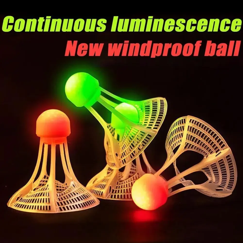 1/5pcs Glow Badminton Shuttlec - Badminton Shuttlecock ulasan dan harga